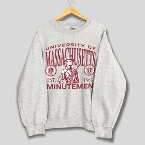 1990s University of Massachusetts Minutemen Crewneck Sweatshirt, UMass Minutemen